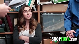 MFM Two Officers Want To Fuck This Cute Teen Thief And She Can't Say No - SHOPFUCK