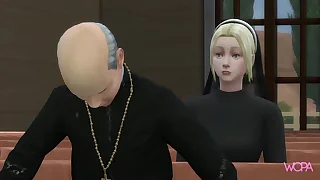 [TRAILER]  Innocent nun spied celebrant and then went almost suck his dick with great desire