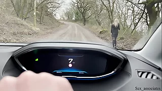 Wrapped up British chav is picked up and fucked nearly the car nearly public