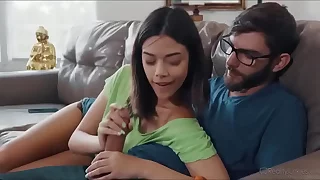 Famillystrock  .My inexperienced young neighbor should bent my cock